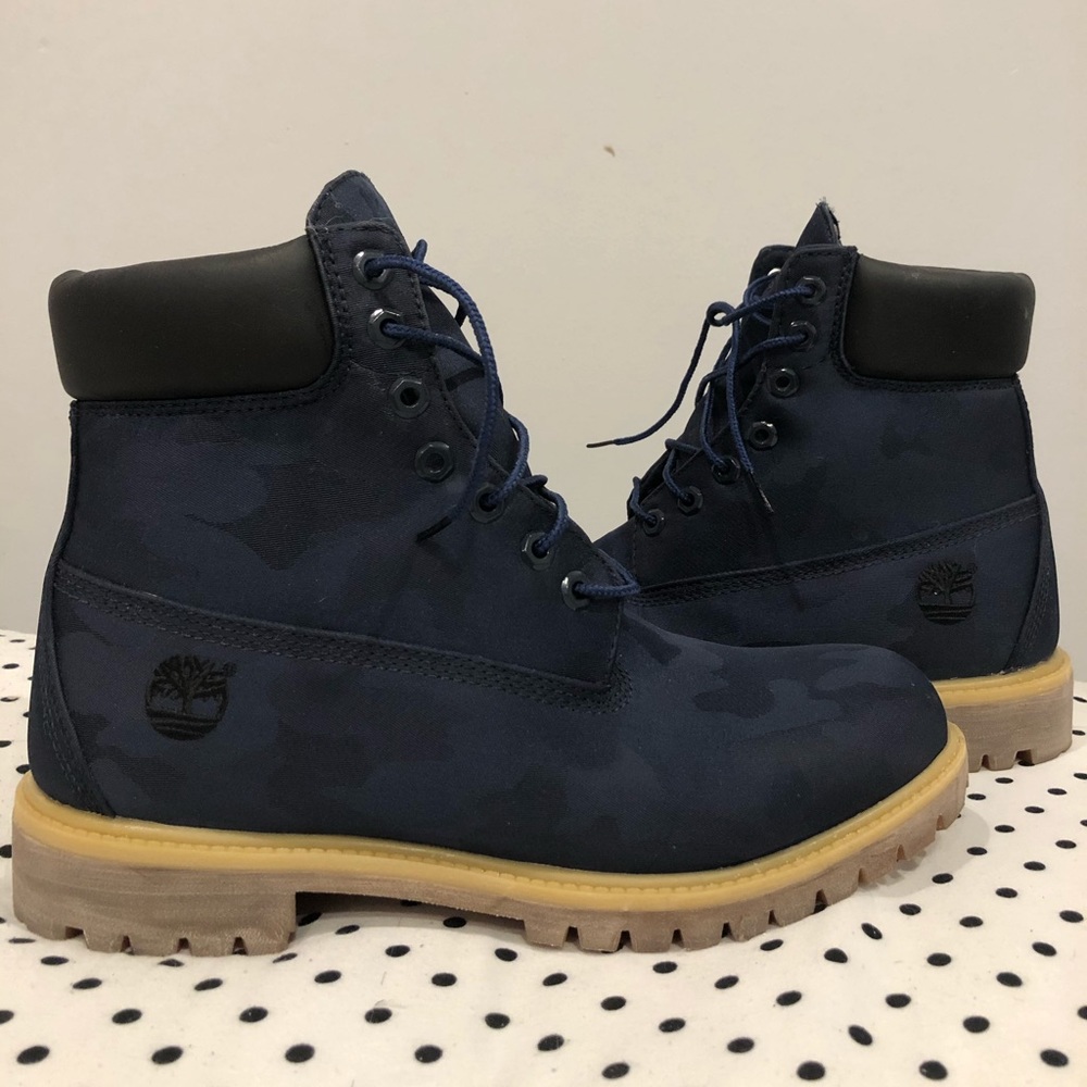 Navy blue Camo Timberland Botts